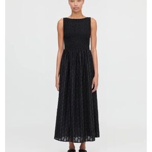 Hill House Black Sleeveless Maxi Dress